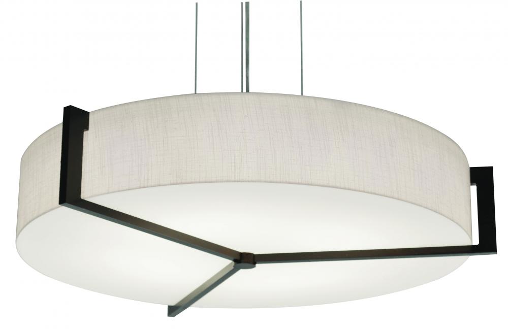 Apex 17&#39;&#39; LED Pendant - Espresso Finish - Jute Shade