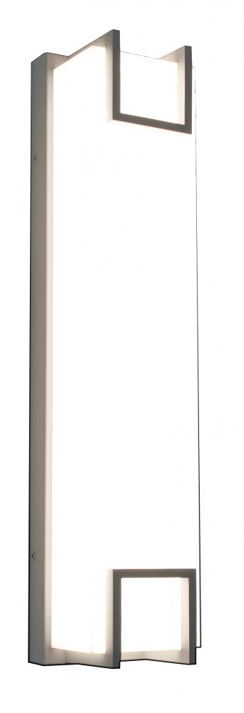 Beaumont LED Outdoor Sconce - 23&#39;&#39; - Textured Grey