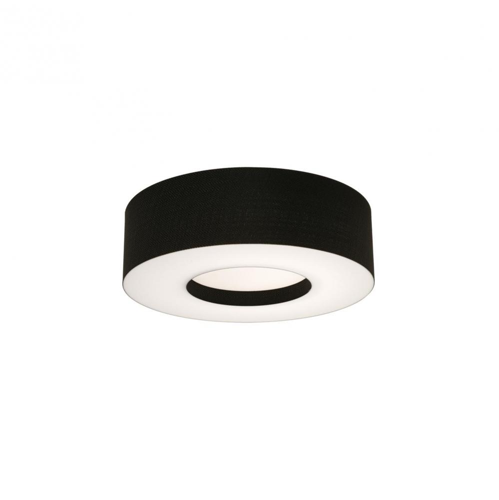 Montclair 15&#39;&#39; Med Base Flush Mount - BK w/ BK