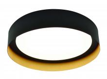 AFX Lighting, Inc. RVF162600L30D1BKGD - Reveal LED Flush Mount - 16'' - Black/Gold