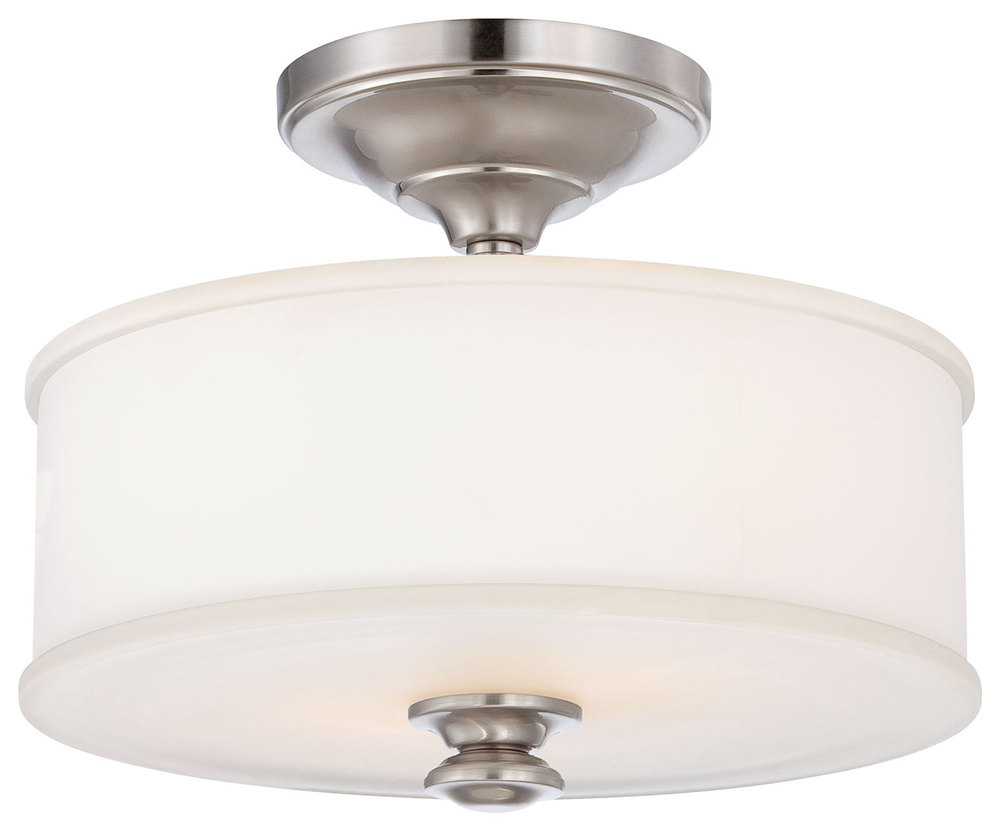 2 LIGHT SEMI FLUSH MOUNT