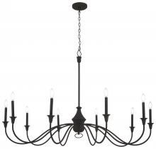 Minka-Lavery 6259-076 - 10 LIGHT CHANDELIER FIXTURE IN METAL