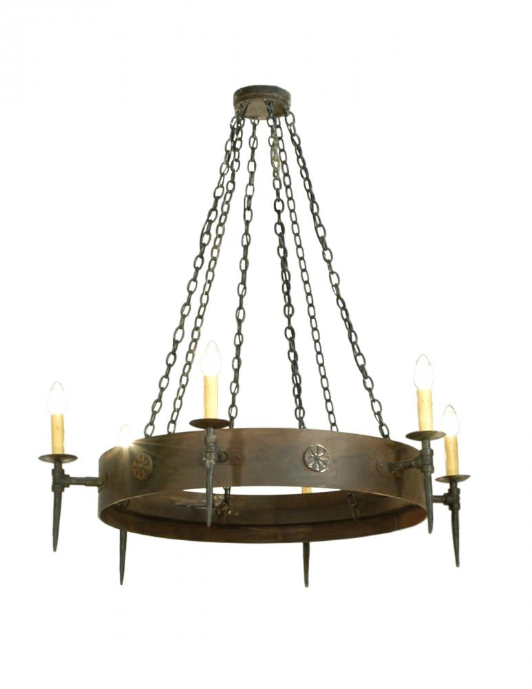 47&#34; Wide Warwick 6 Light Chandelier