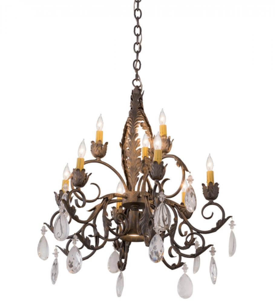 26&#34;W New Country French 9 LT Chandelier