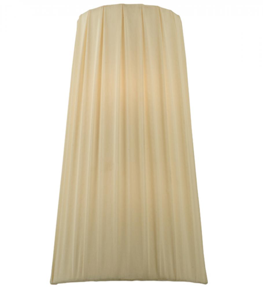 9&#34; Wide Channell Tapered & Pleated Wall Sconce