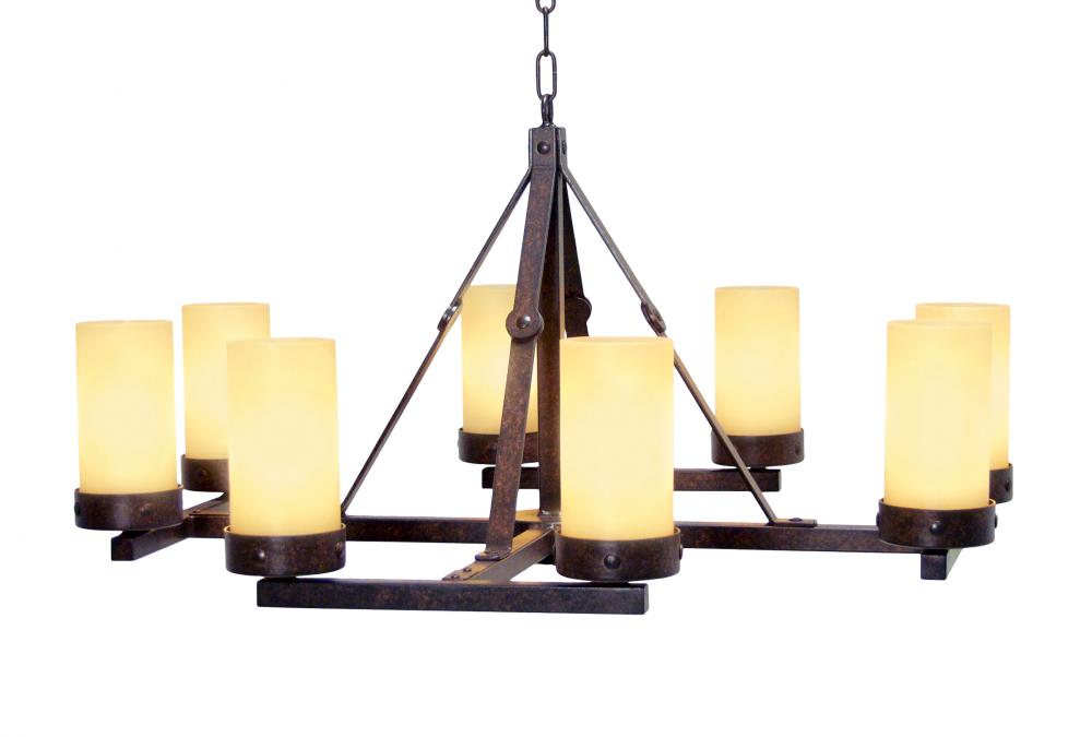 36&#34; Wide Parker 8 Light Chandelier