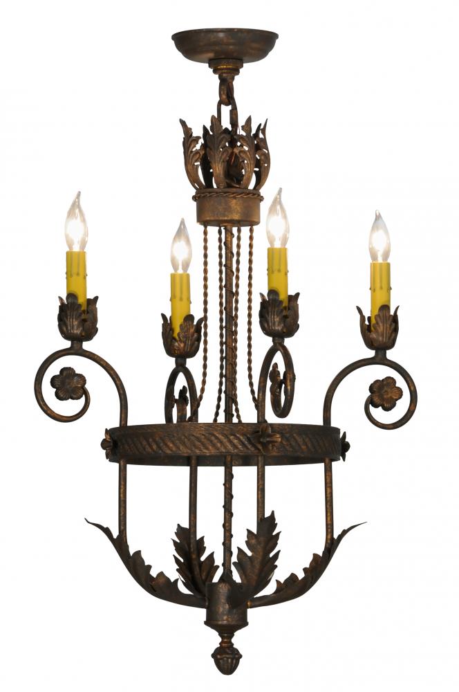 18&#34;W Antonia 4 LT Chandelier