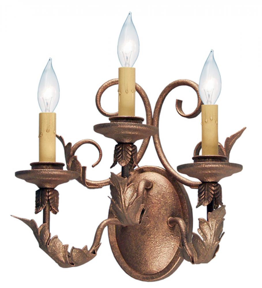 12&#34; Wide Natalia 3 Light Wall Sconce