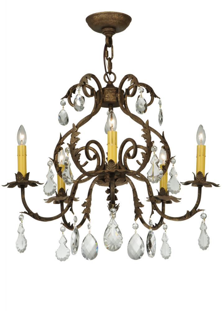 24&#34;W Chantilly 5 LT Chandelier