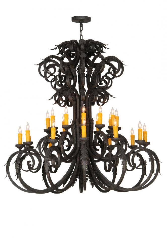 50&#34;W Serratina 24 LT Chandelier