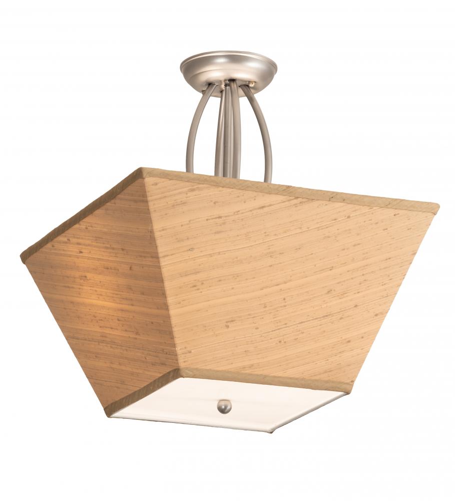 16&#34; Square Cesta Semi-Flushmount