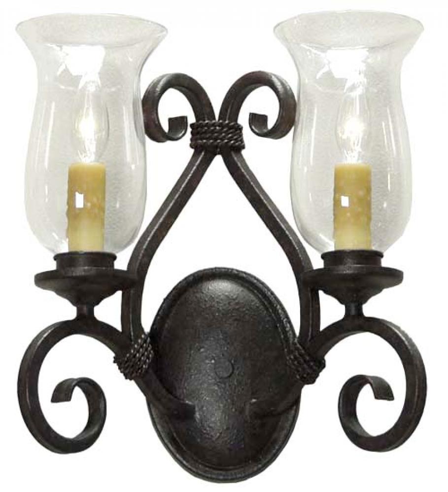 13.5&#34; Wide Calvis 2 Light Wall Sconce