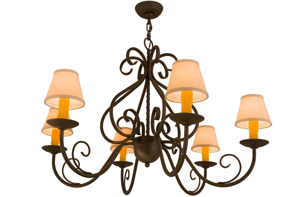 36&#34;W Jenna 6 LT Chandelier