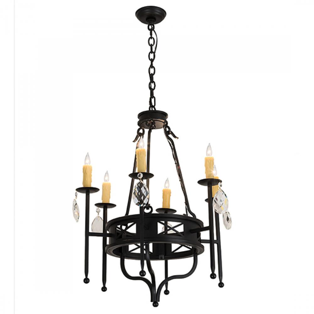 24&#34; Wide Gina 6 LT Chandelier