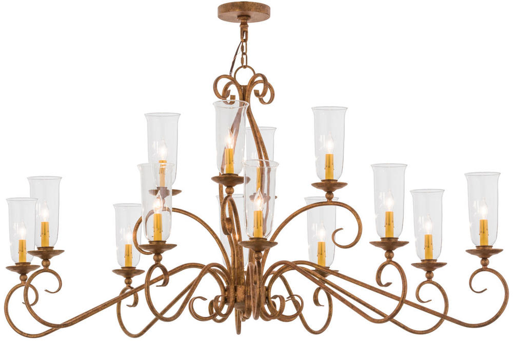 60&#34;L Wallis 14 LT Oblong Chandelier