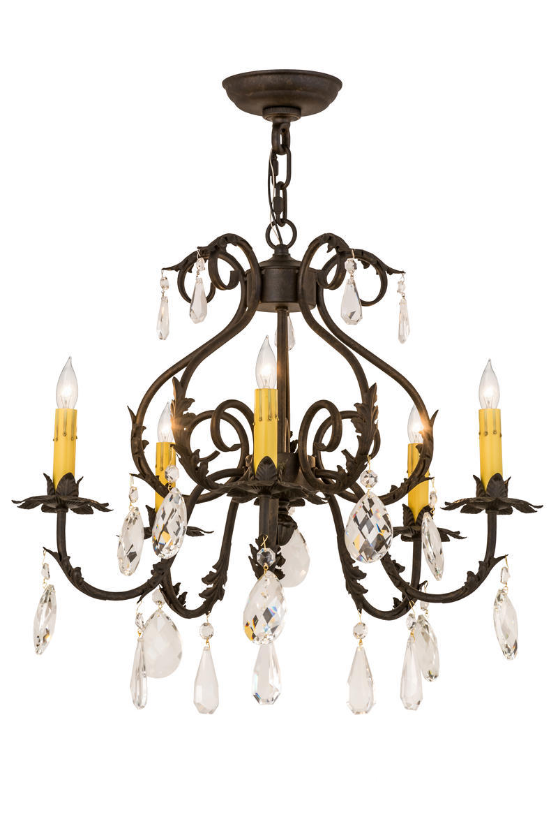 24&#34;W Chantilly 5 LT Chandelier