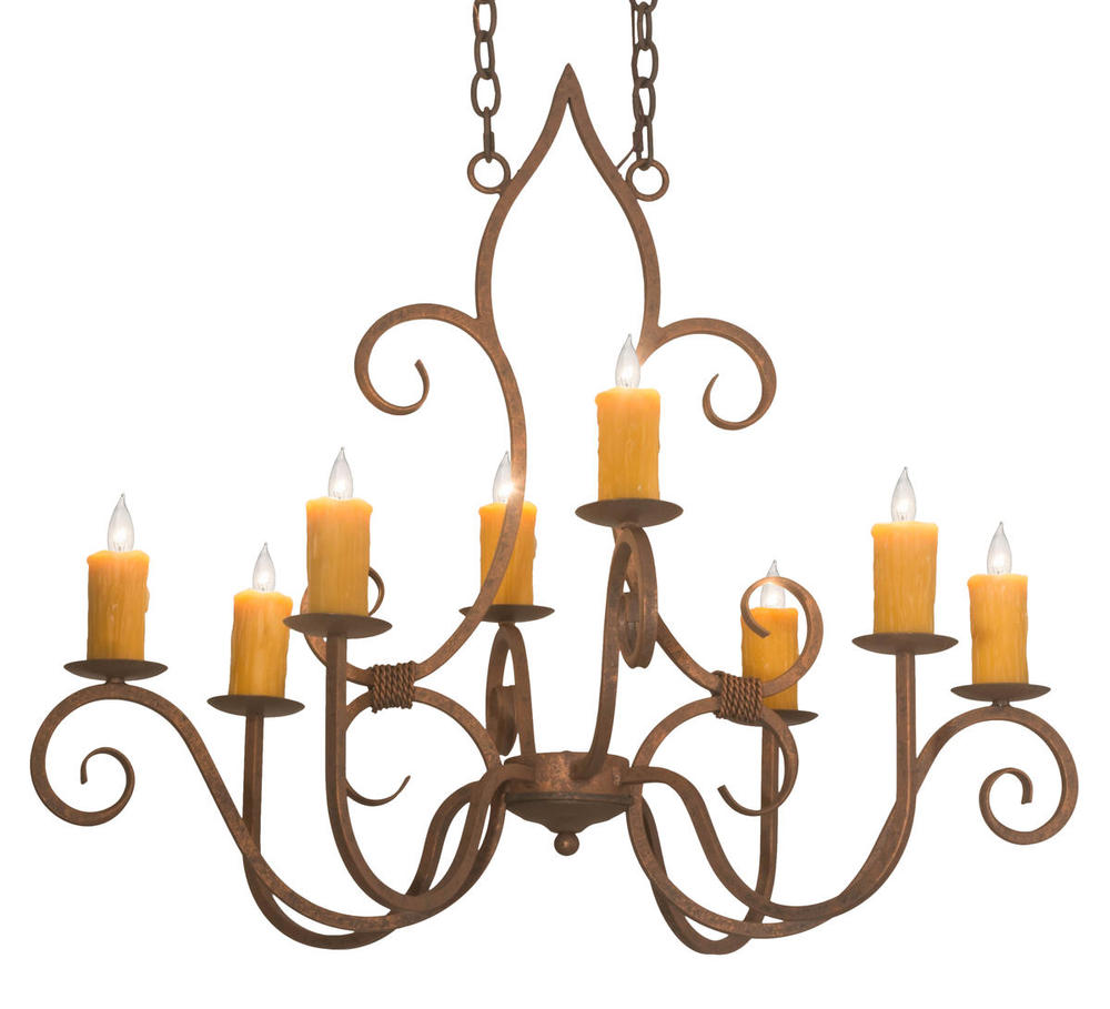 36&#34;L Clifton 8 LT Oblong Chandelier