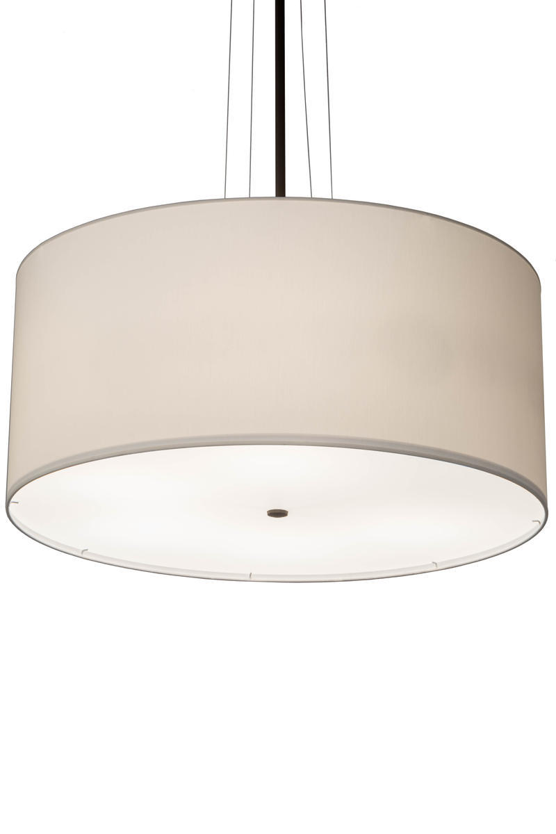 36&#34;W Cilindro White Textrene Pendant