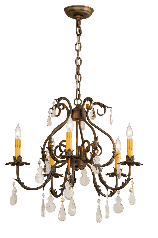 24&#34;W Chantilly 5 LT Chandelier