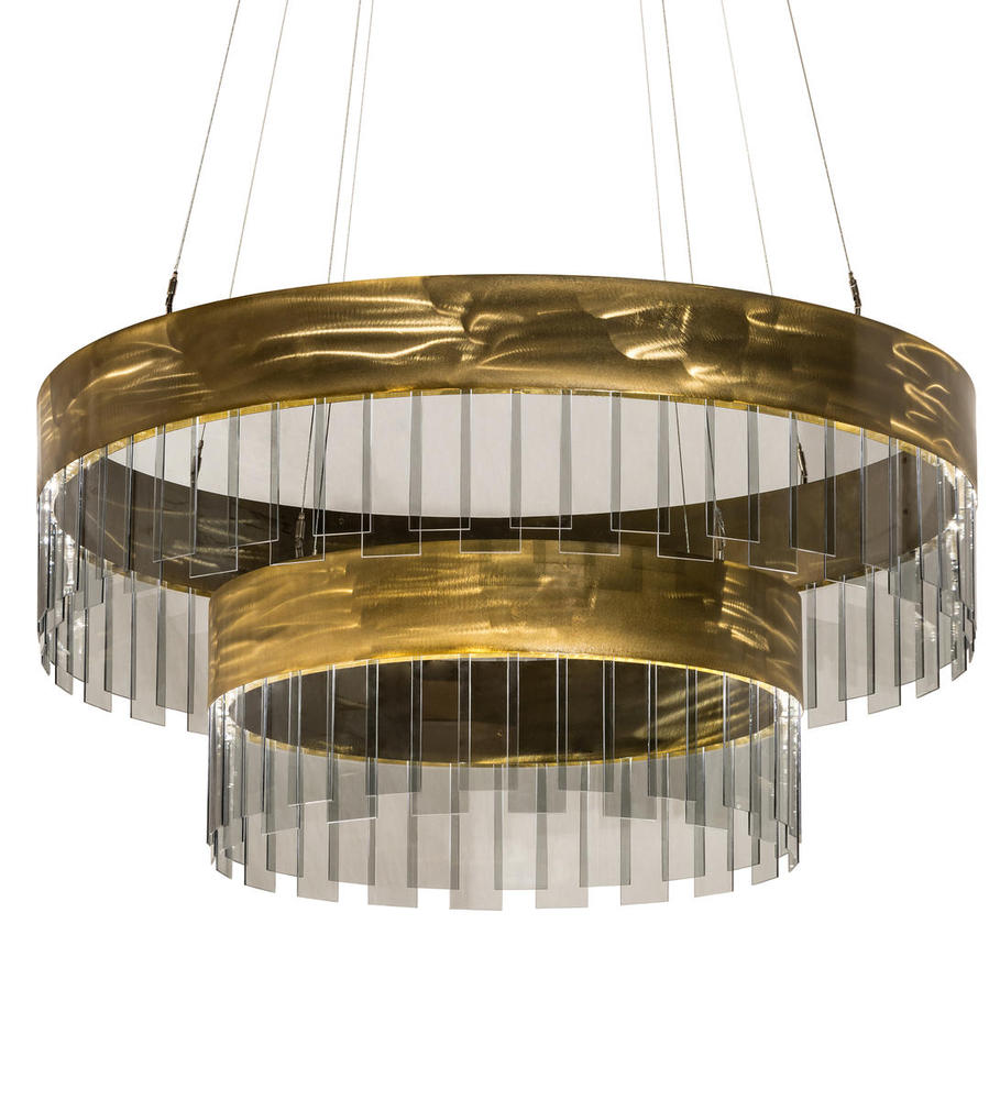 43&#34;W Cilindro Illusion Two Tier Pendant