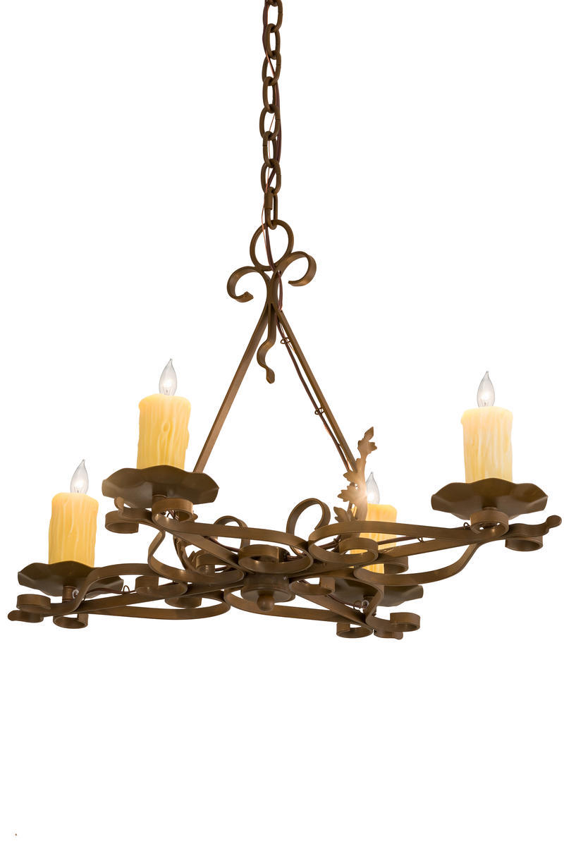 28&#34;L Elianna 4 LT Oblong Chandelier