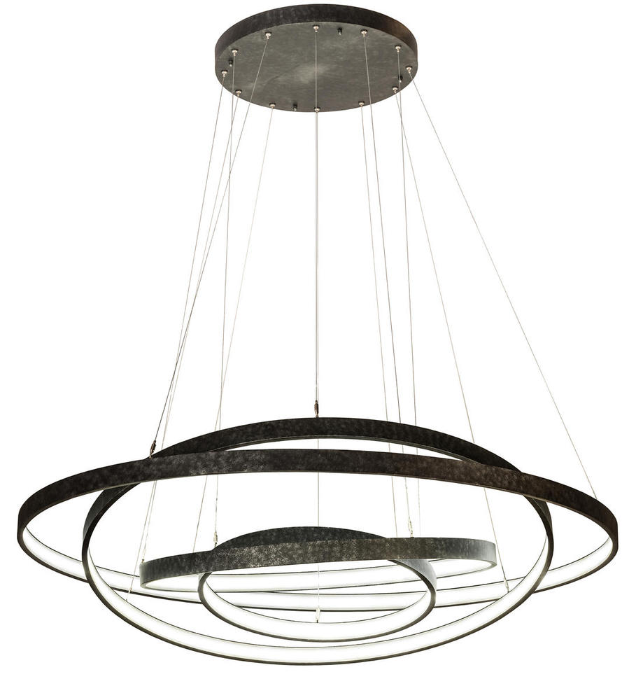 60&#34;W Anillo 4 LT Cascading Pendant