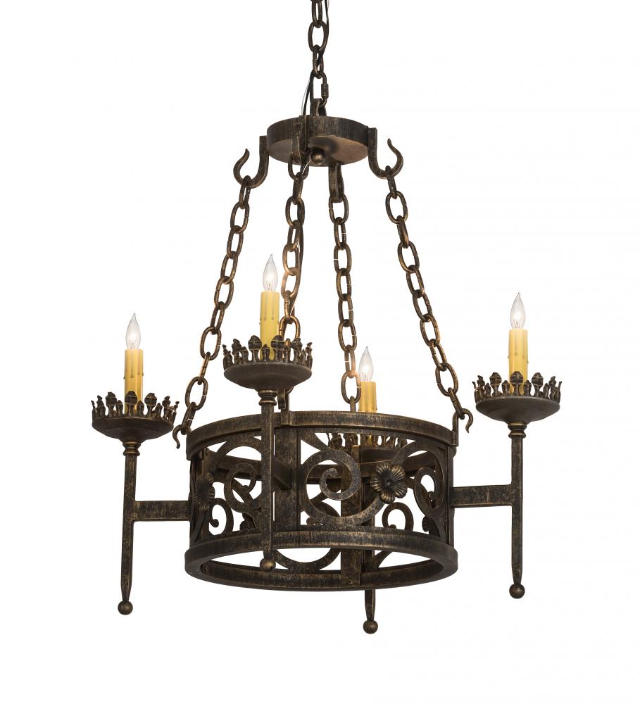 24&#34;W Majella 4 LT Chandelier