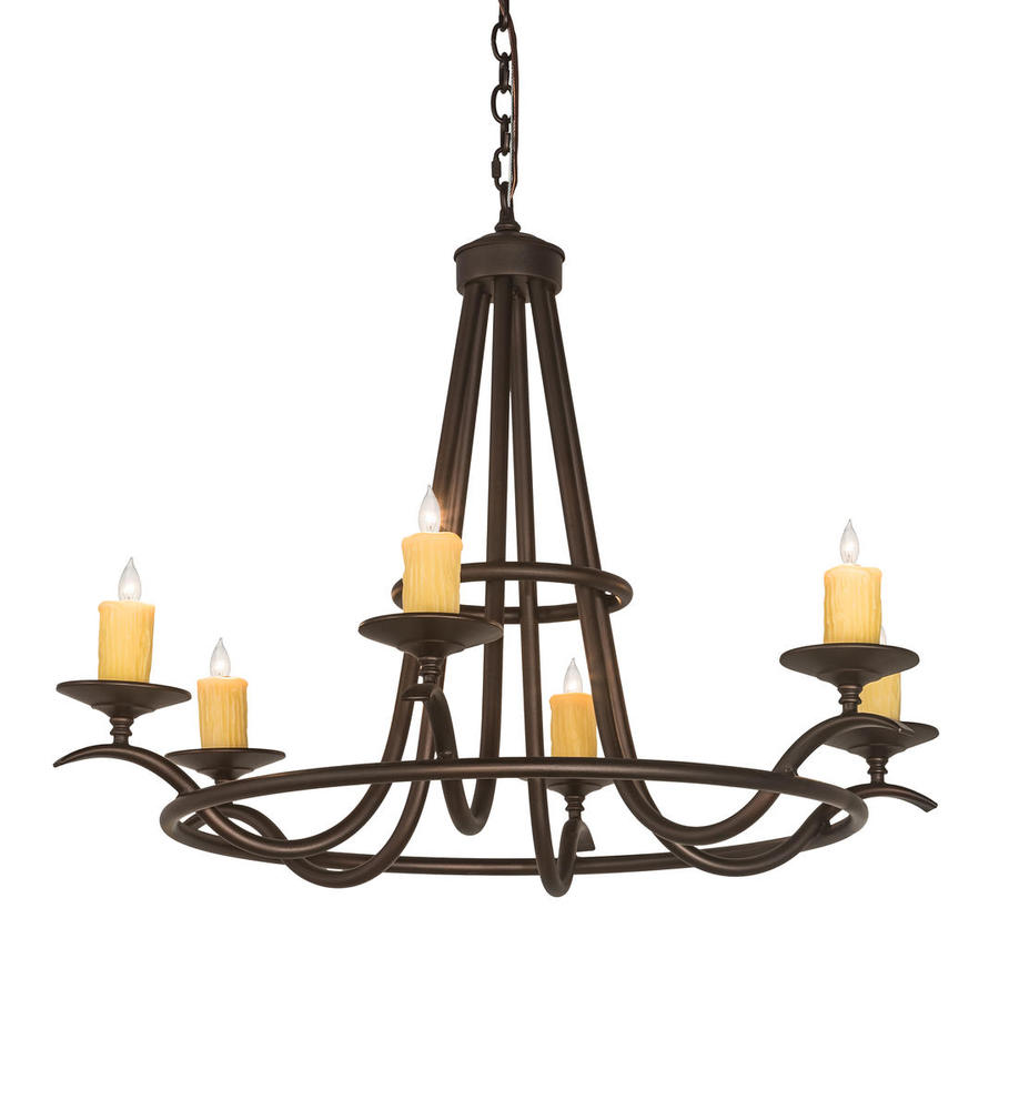 36&#34; Wide Octavia 6 LT Chandelier