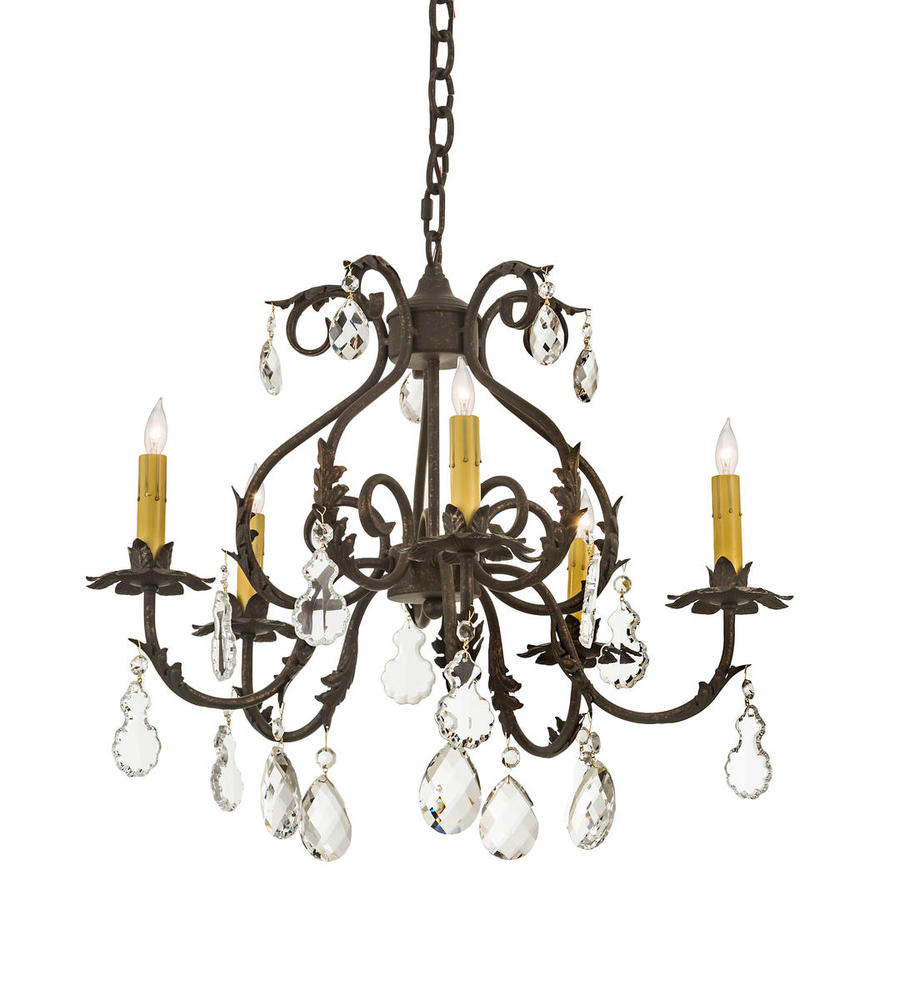 24&#34; Wide Chantilly 5 Light Chandelier