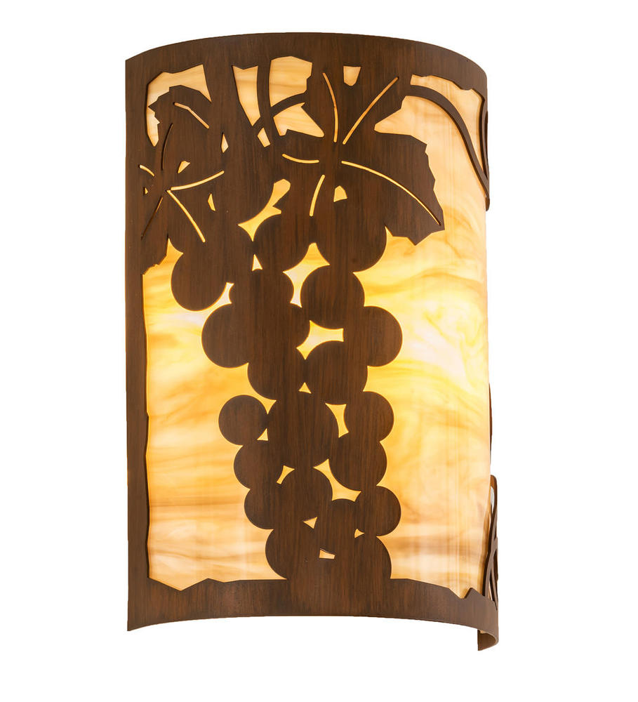 8&#34; Wide Grape Ivy Wall Sconce