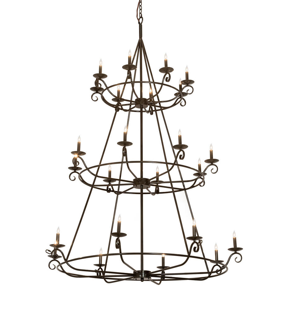 60&#34; Wide Estrella 24 Light Three Tier Chandelier