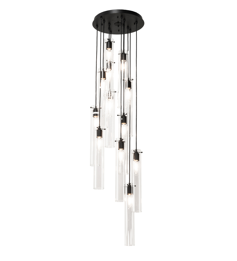 16&#34; Wide Cilindro 12 Light Cascading Pendant