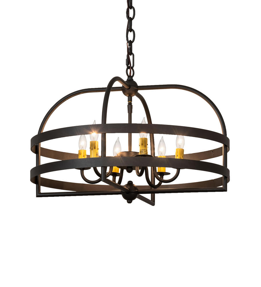 22&#34; Wide Aldari 6 Light Chandelier