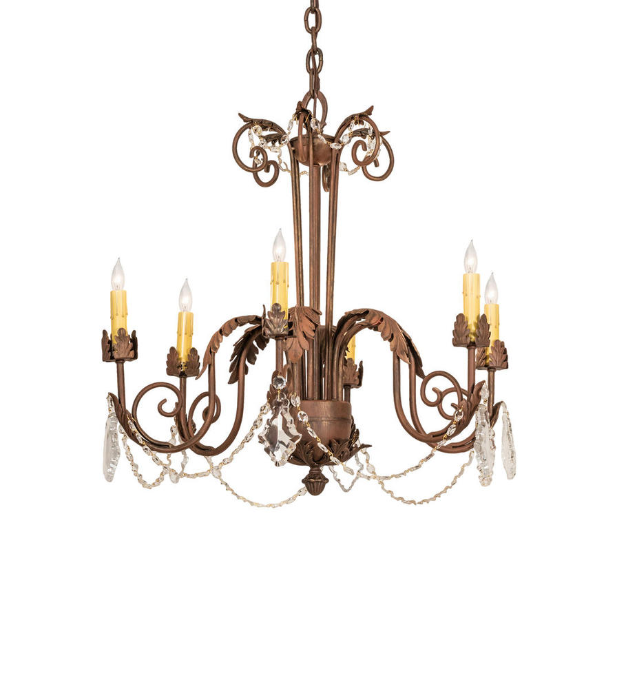 30&#34; Wide Lindsay 6 Light Chandelier