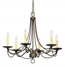 2nd Avenue Designs White 120794 - 28" Wide Edwin 6 Light Chandelier