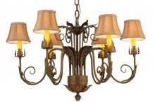 2nd Avenue Designs White 139594 - 29.5"W Lindsay 6 LT Chandelier