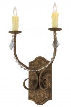 2nd Avenue Designs White 144397 - 14"W Samuel 2 LT Wall Sconce