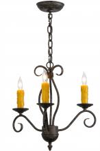 2nd Avenue Designs White 148750 - 18"W Sienna 3 LT Chandelier