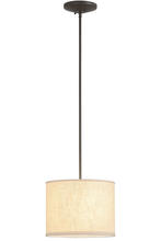 2nd Avenue Designs White 156829 - 14"W Cilindro Beige Textrene Pendant