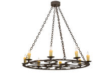 2nd Avenue Designs White 175708 - 42"W Ashley 8 LT Chandelier