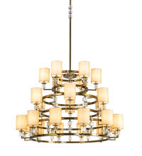 2nd Avenue Designs White 190159 - 60" Wide Montecito Ritz 24 Light Chandelier