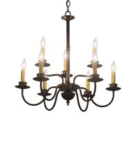 2nd Avenue Designs White 199600 - 24" Wide Ean 2 Tier 9 LT Chandelier