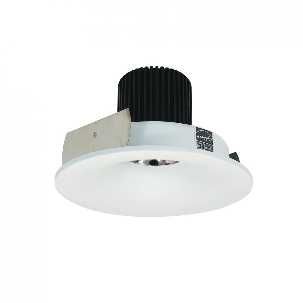 4&#34; Iolite LED Round Bullnose, 10-Degree Optic, 800lm / 12W, 2700K, Matte Powder White Finish