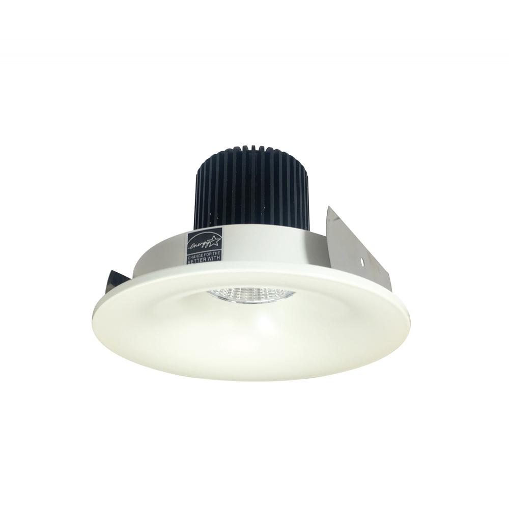 4&#34; Iolite LED Round Bullnose, 1000lm / 14W, 3000K, White Finish