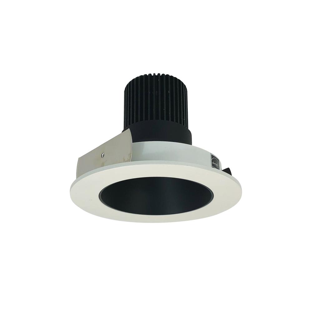 4&#34; Iolite LED Round Reflector, 800lm / 14W, Comfort Dim, Black Reflector / White Flange