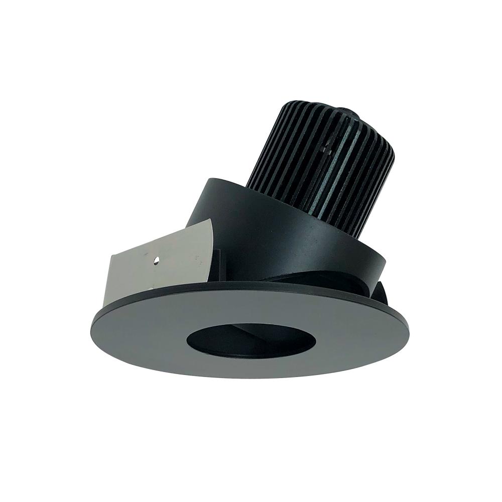 4&#34; Iolite LED Round Adjustable Pinhole, 800lm / 14W, Comfort Dim, Black Pinhole / Black Flange