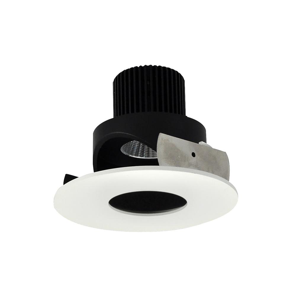 4&#34; Iolite LED Round Adjustable Pinhole, 1000lm / 14W, 3000K, Black Pinhole / Matte Powder White