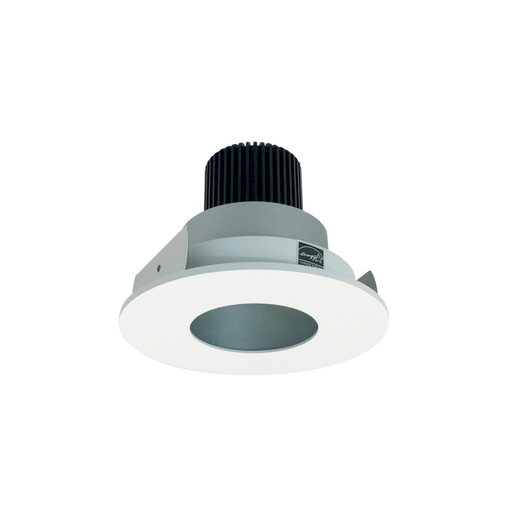 4&#34; Iolite LED Round Pinhole, 800lm / 14W, Comfort Dim, Haze Pinhole / Matte Powder White Flange