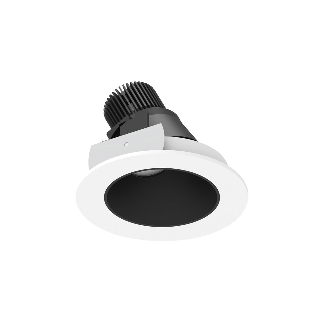 4&#34; Iolite LED Round Adjustable Slot, 1000lm / 14W, 3000K, Black Reflector / Matte Powder White