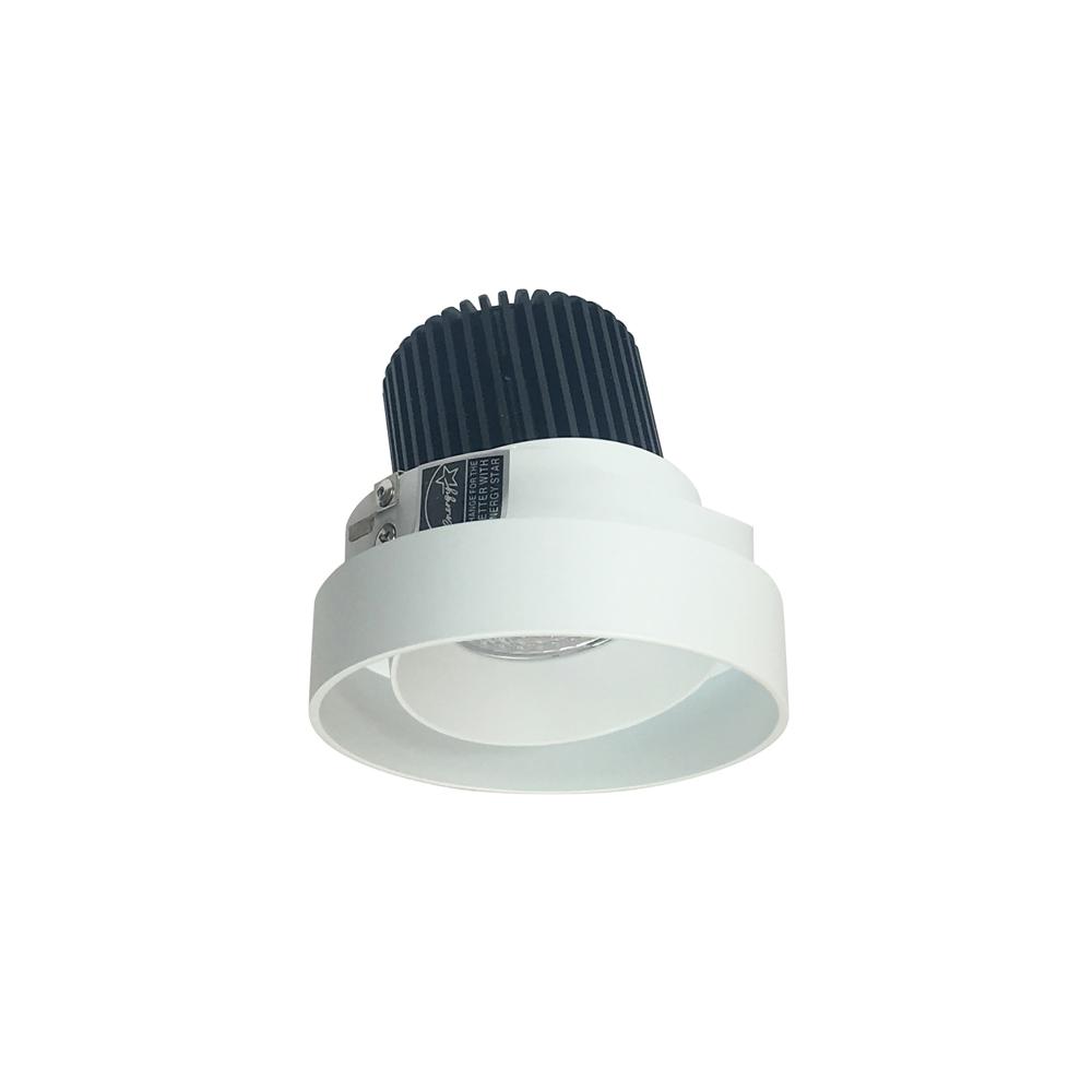 4&#34; Iolite LED Round Trimless Adjustable, 1000lm / 14W, 2700K, Matte Powder White Adjustable /